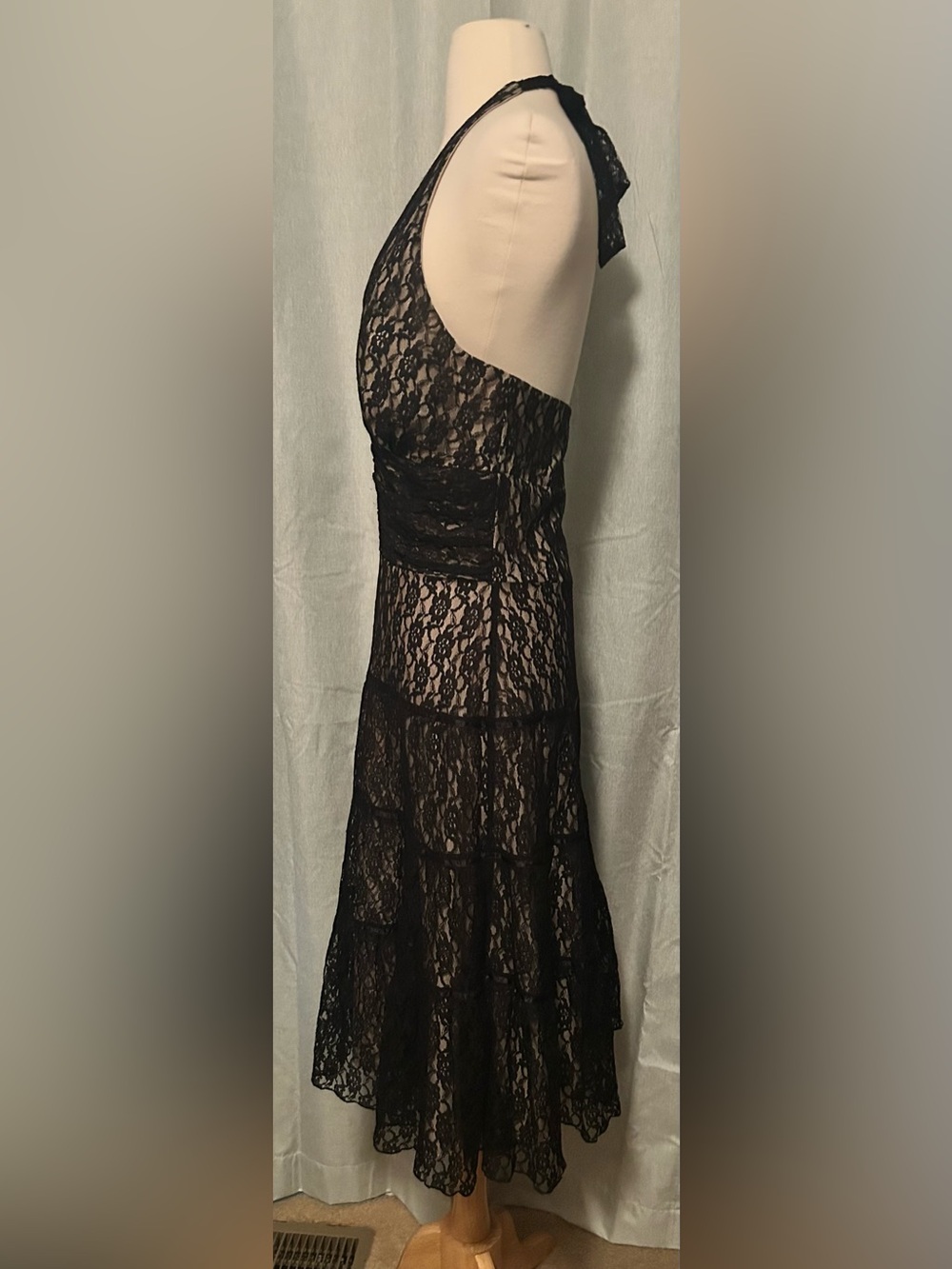 Philip Decaprio black lace halter dress - Picture 3 of 7